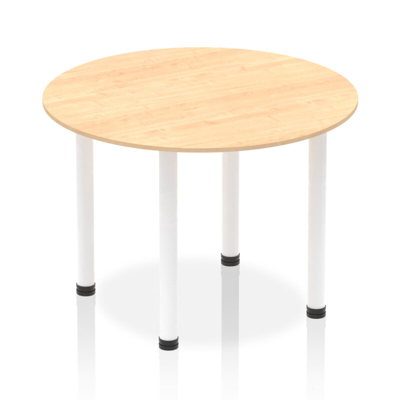 impulse round table with post leg