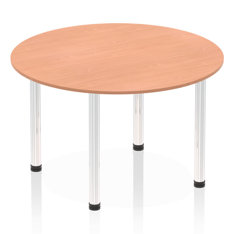 impulse round table with post leg