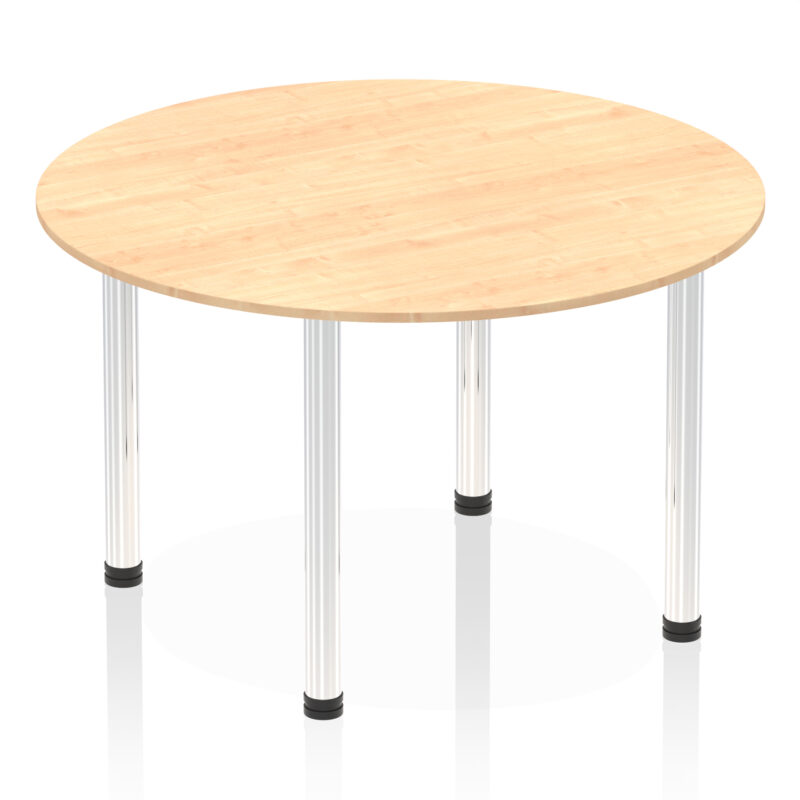 impulse round table with post leg