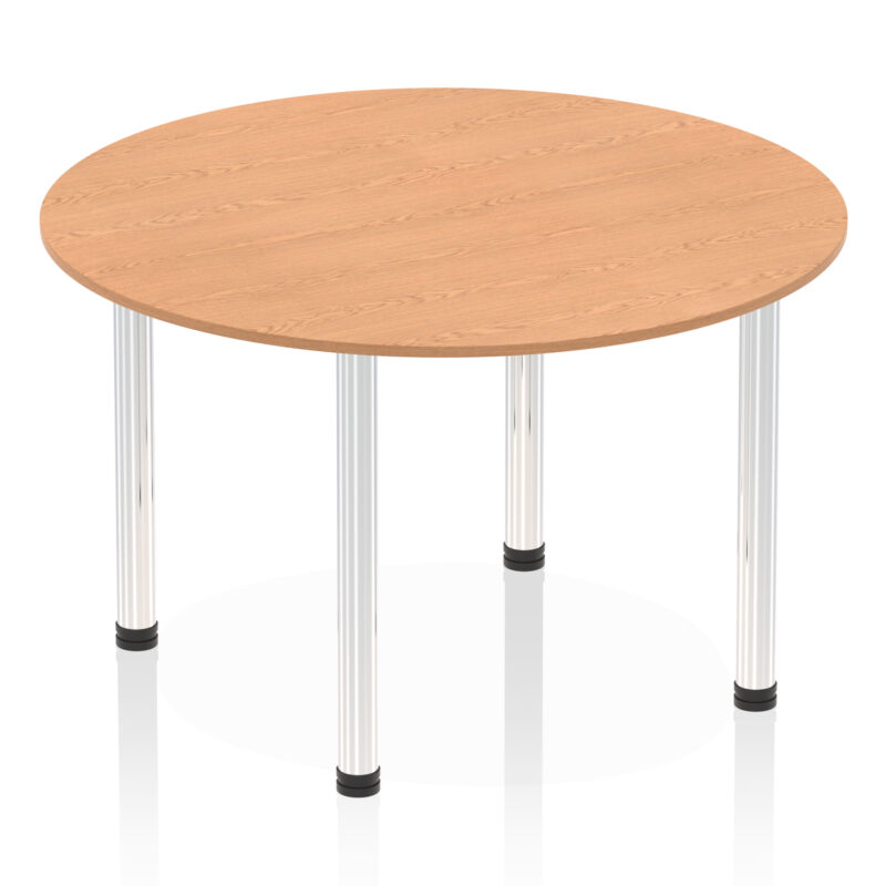 impulse round table with post leg