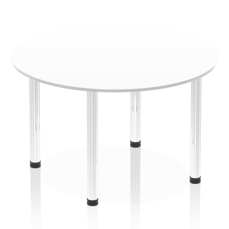impulse round table with post leg