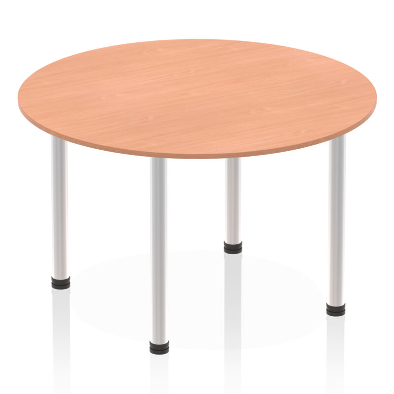 impulse round table with post leg