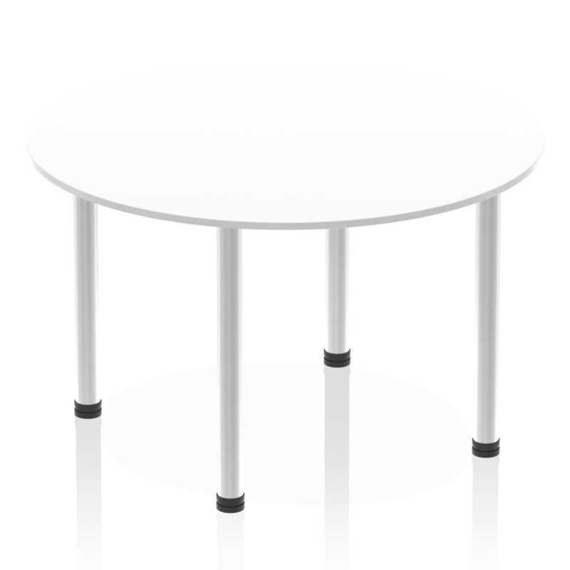 impulse round table with post leg