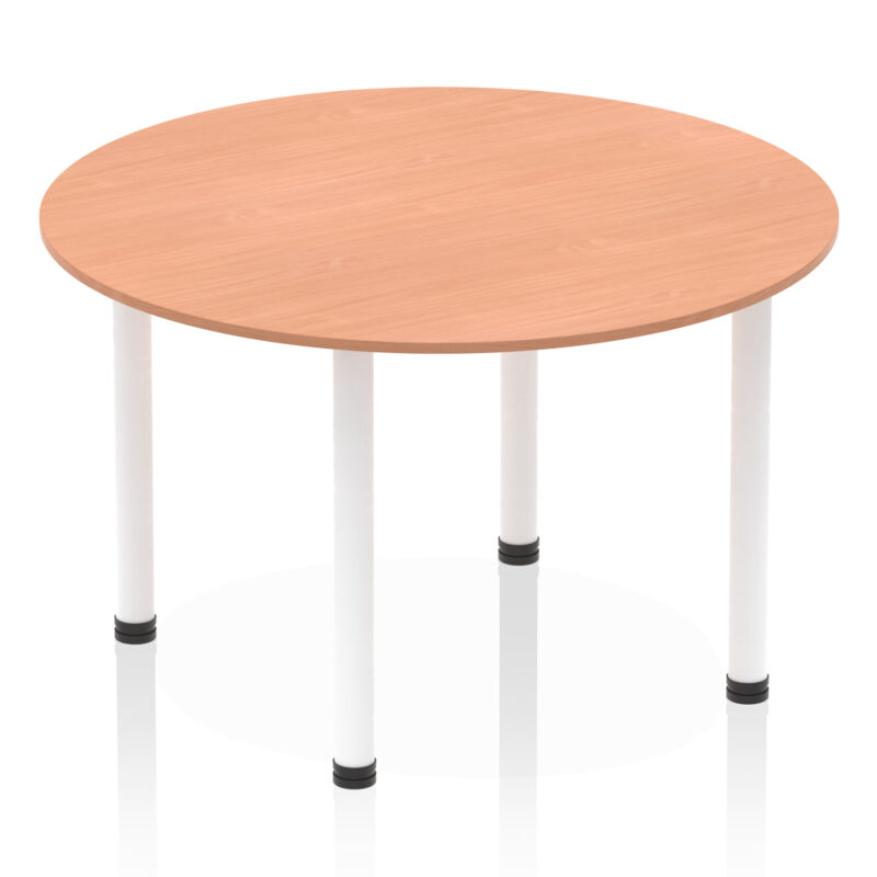impulse round table with post leg