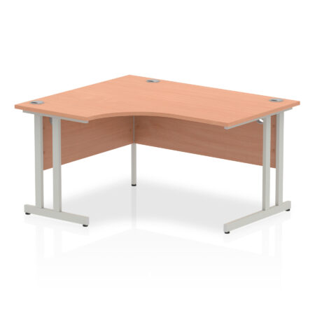 impulse 1400mm left crescent desk cantilever leg