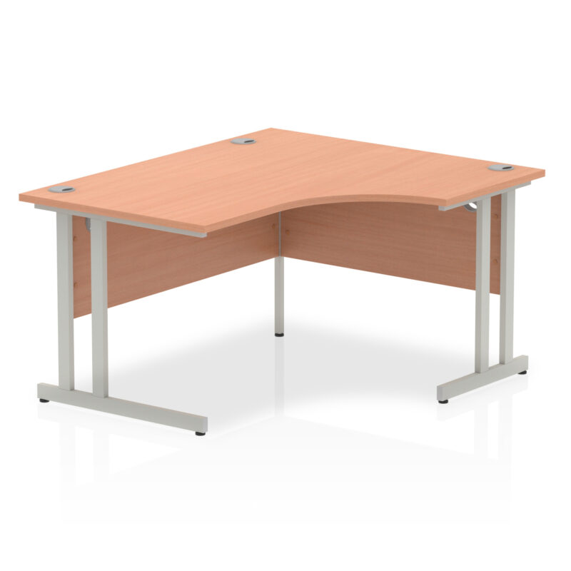 impulse 1400mm right crescent desk cantilever leg