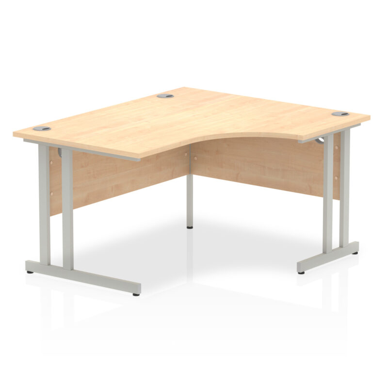 impulse 1400mm right crescent desk cantilever leg