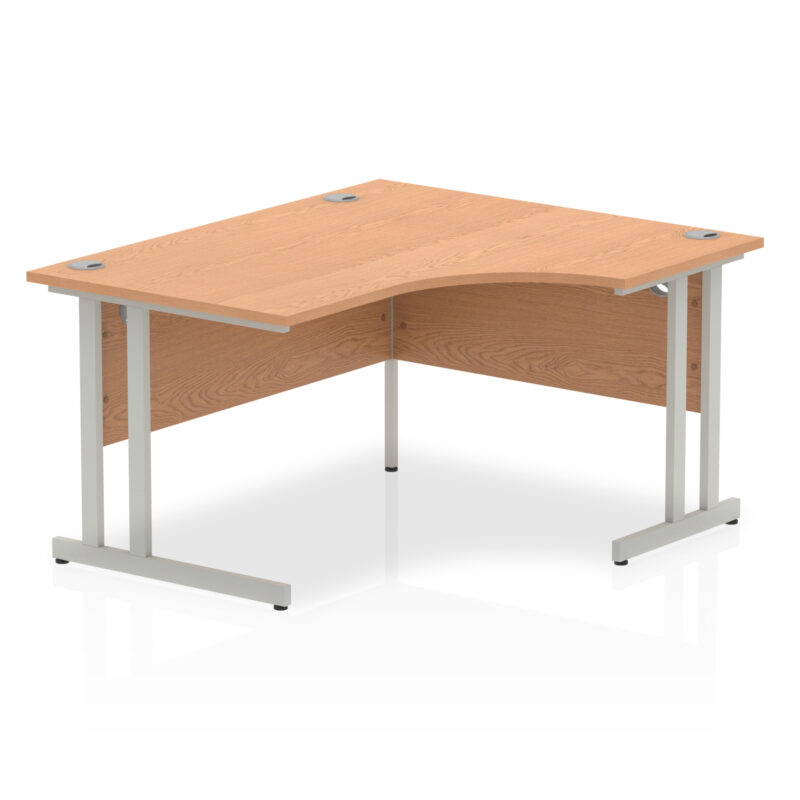 impulse 1400mm right crescent desk cantilever leg