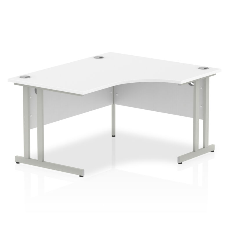 impulse 1400mm right crescent desk cantilever leg