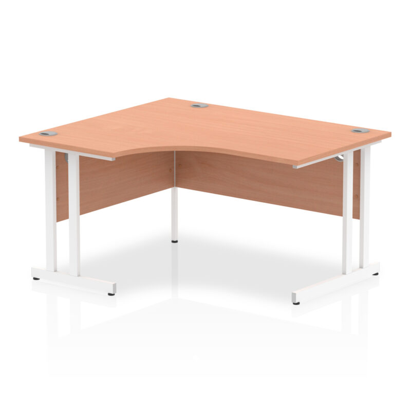 impulse 1400mm left crescent desk cantilever leg
