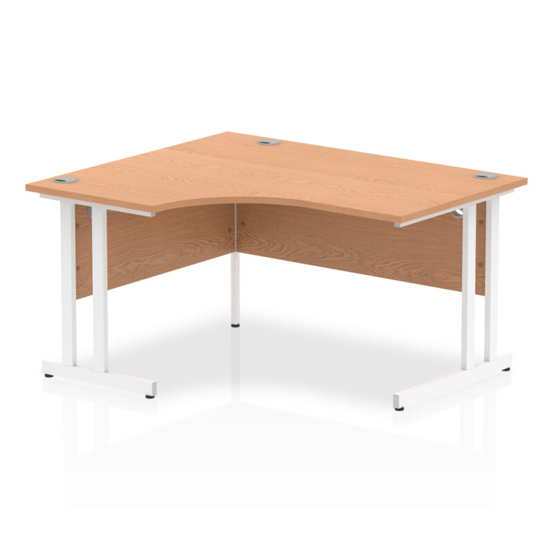 impulse 1400mm left crescent desk cantilever leg