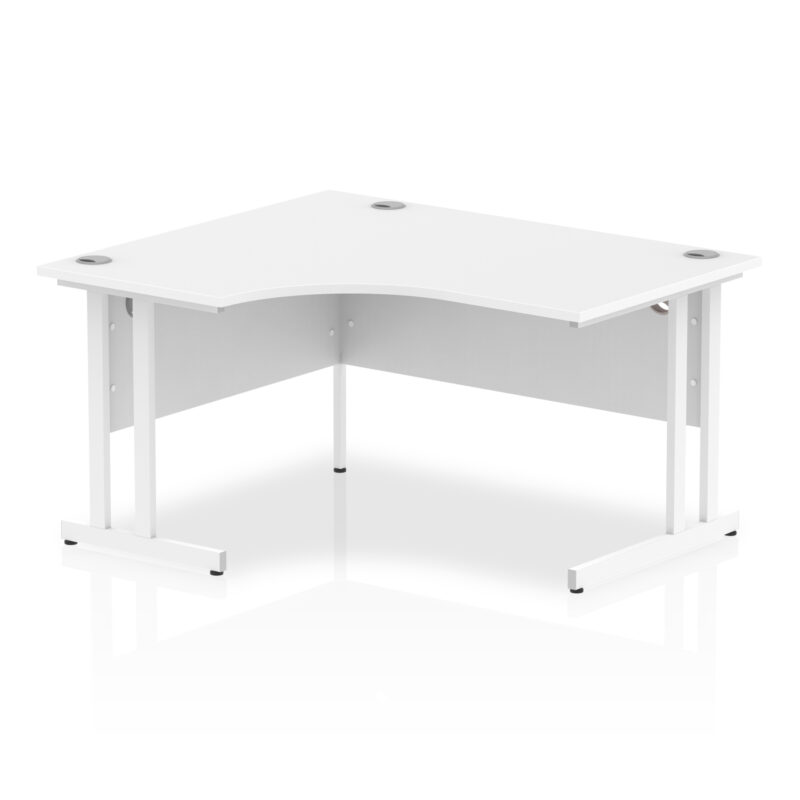 impulse 1400mm left crescent desk cantilever leg