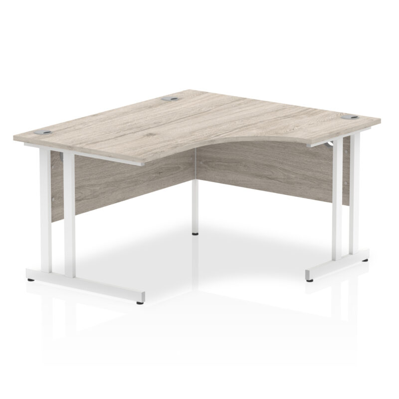impulse 1400mm right crescent desk cantilever leg