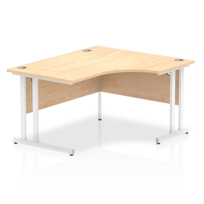 impulse 1400mm right crescent desk cantilever leg