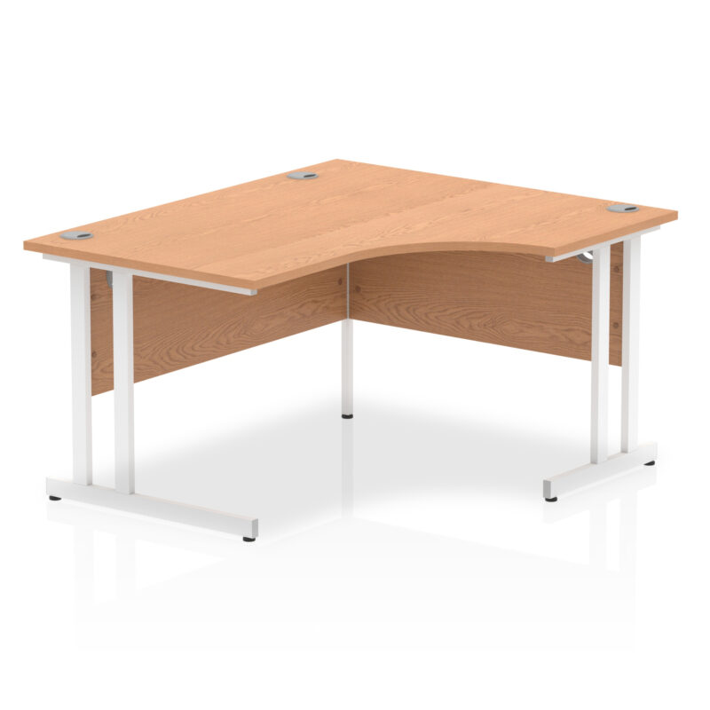 impulse 1400mm right crescent desk cantilever leg