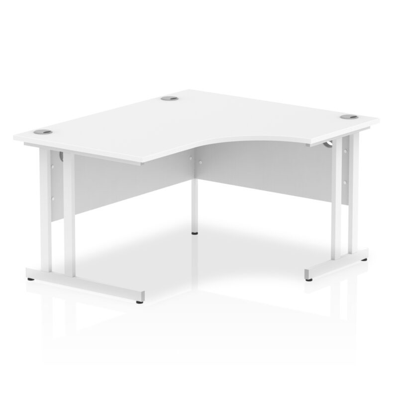 impulse 1400mm right crescent desk cantilever leg