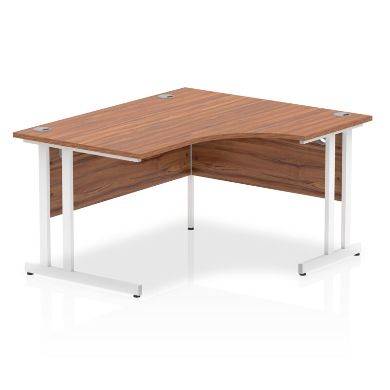impulse 1400mm right crescent desk cantilever leg