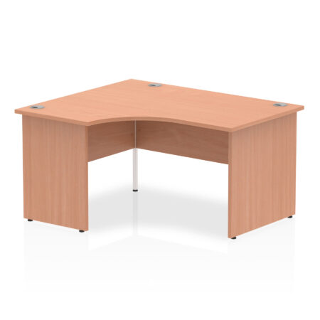 impulse 1400mm left crescent desk panel end leg