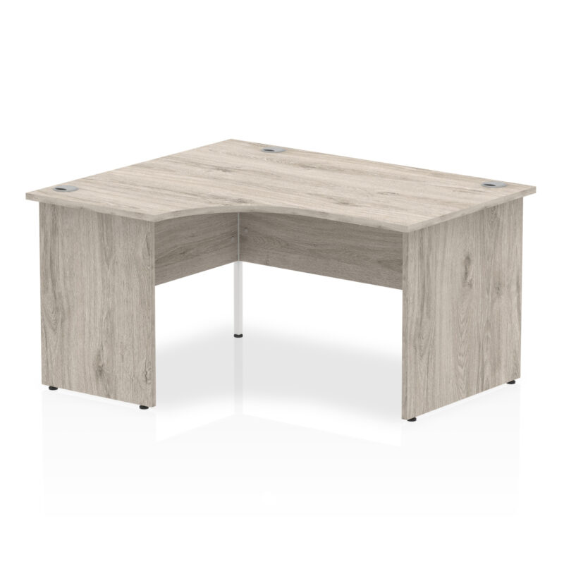 impulse 1400mm left crescent desk panel end leg