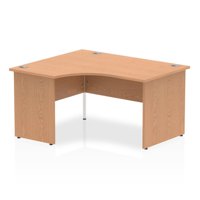 impulse 1400mm left crescent desk panel end leg