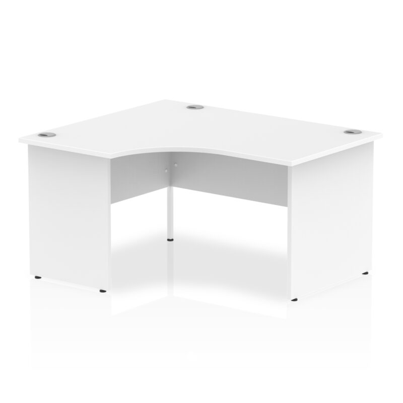 impulse 1400mm left crescent desk panel end leg