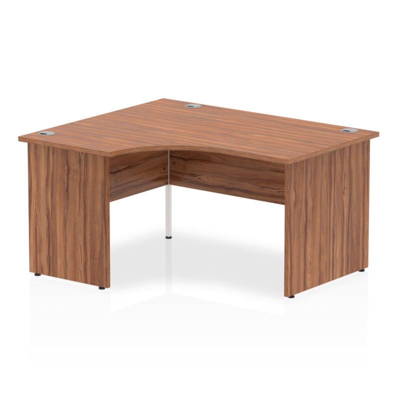 impulse 1400mm left crescent desk panel end leg