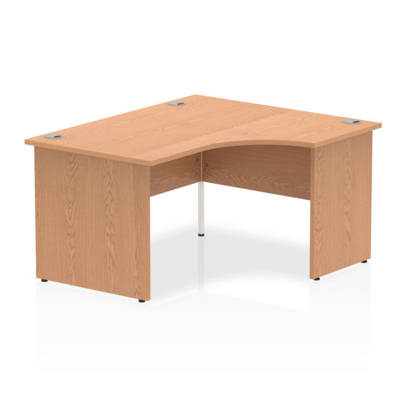 impulse 1400mm right crescent desk panel end leg