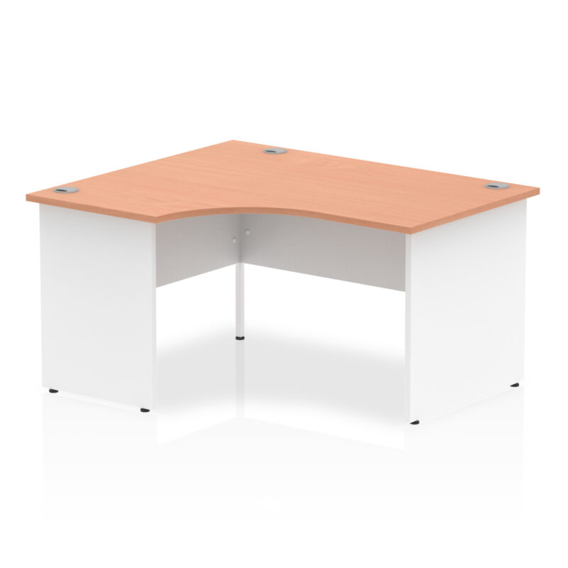 impulse 1400mm left crescent desk panel end leg
