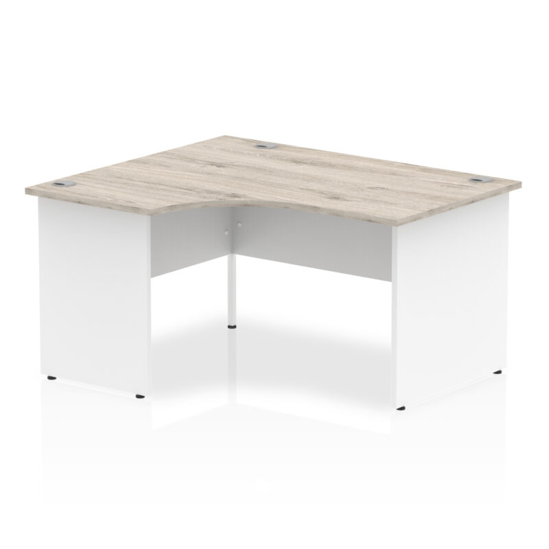 impulse 1400mm left crescent desk panel end leg