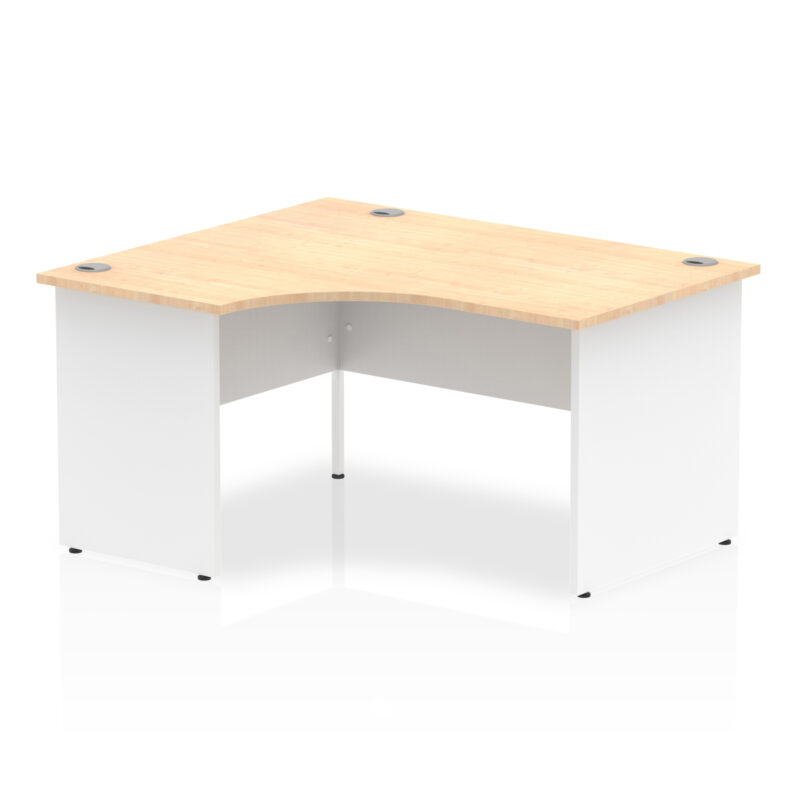 impulse 1400mm left crescent desk panel end leg