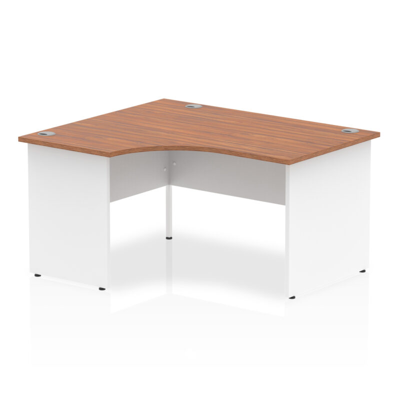 impulse 1400mm left crescent desk panel end leg