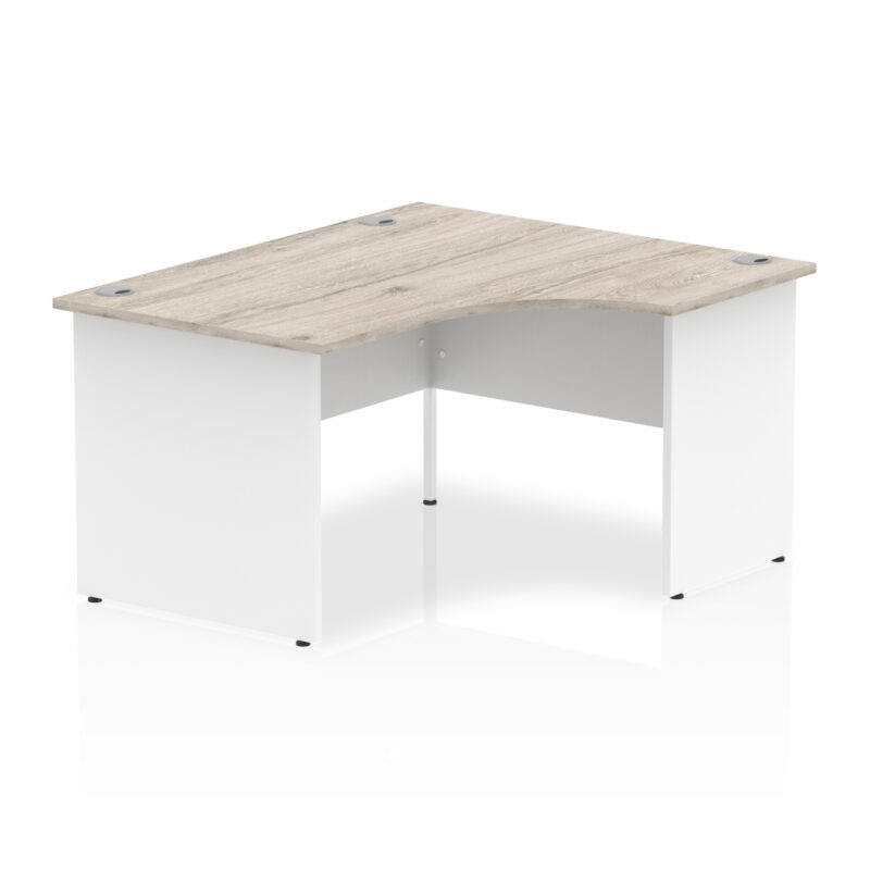impulse 1400mm right crescent desk panel end leg