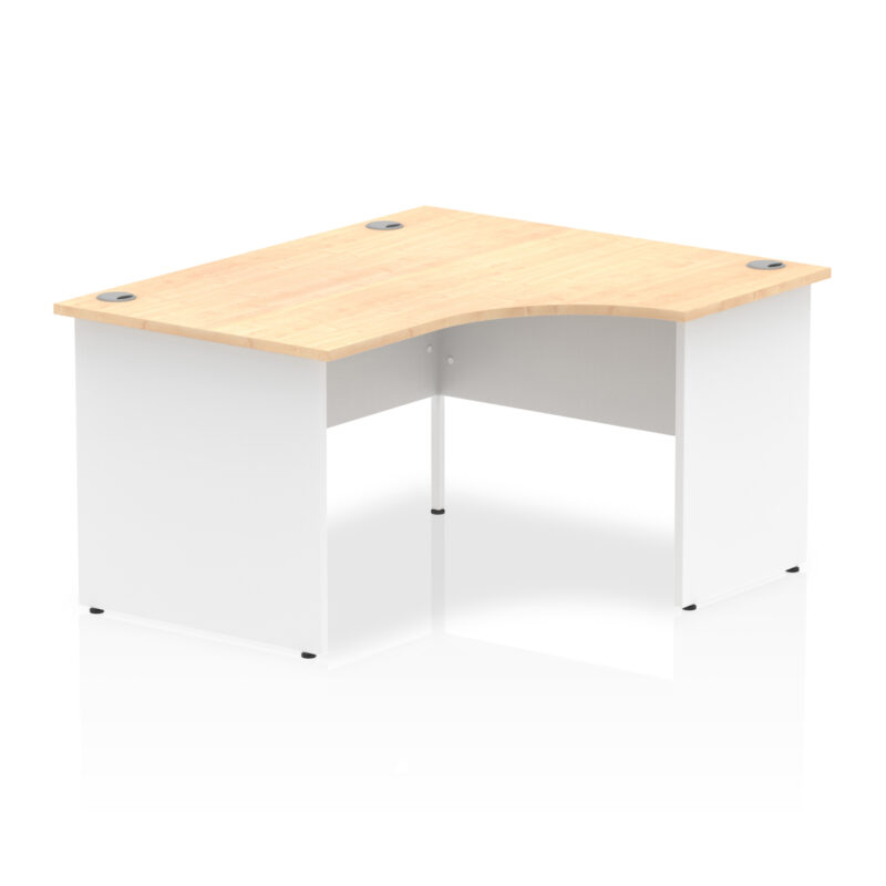 impulse 1400mm right crescent desk panel end leg