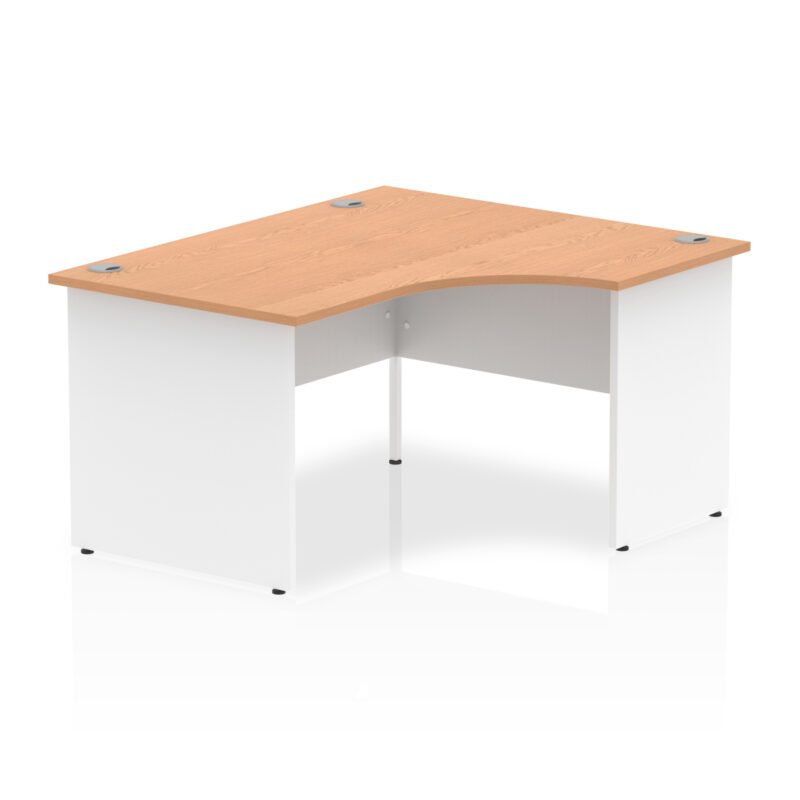 impulse 1400mm right crescent desk panel end leg