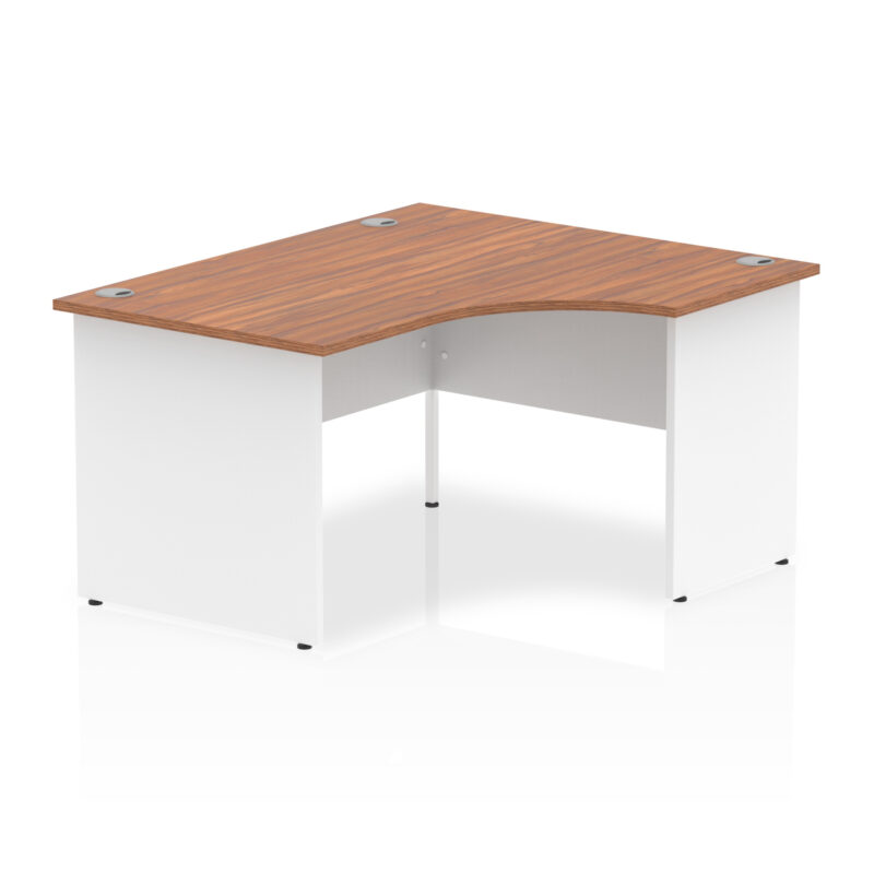 impulse 1400mm right crescent desk panel end leg