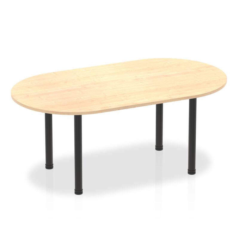 impulse boardroom table with post leg