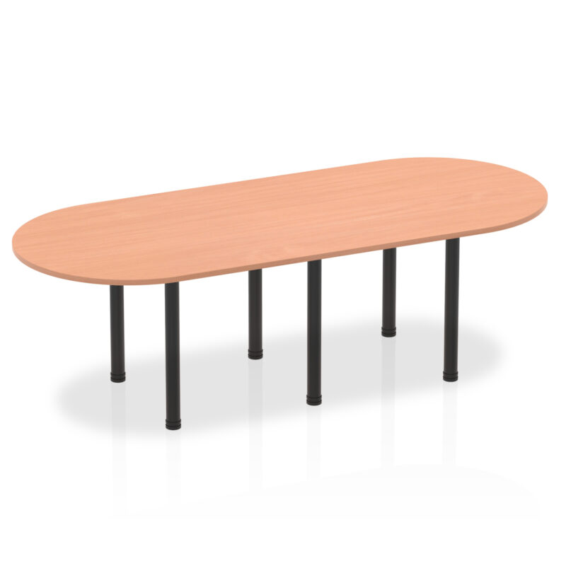 impulse boardroom table with post leg