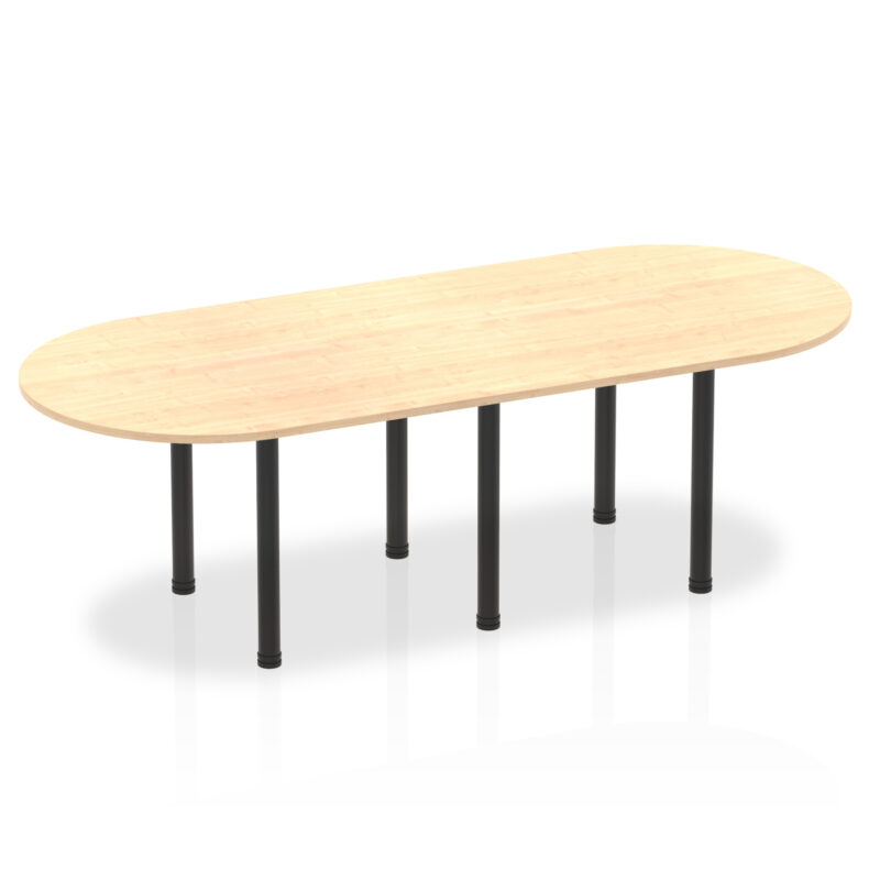 impulse boardroom table with post leg