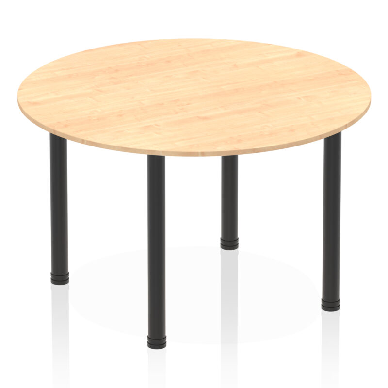 impulse round table with post leg