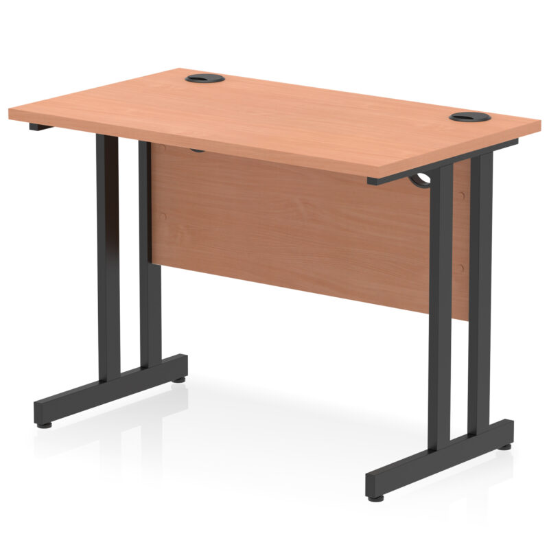 impulse 1000mm slimline desk cantilever leg
