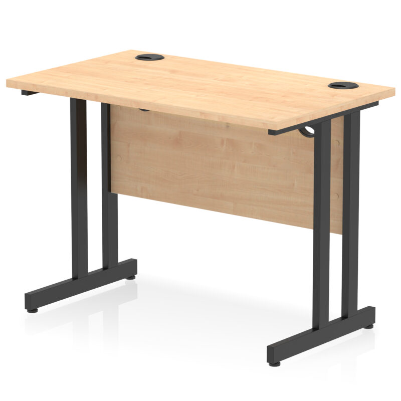impulse 1000mm slimline desk cantilever leg