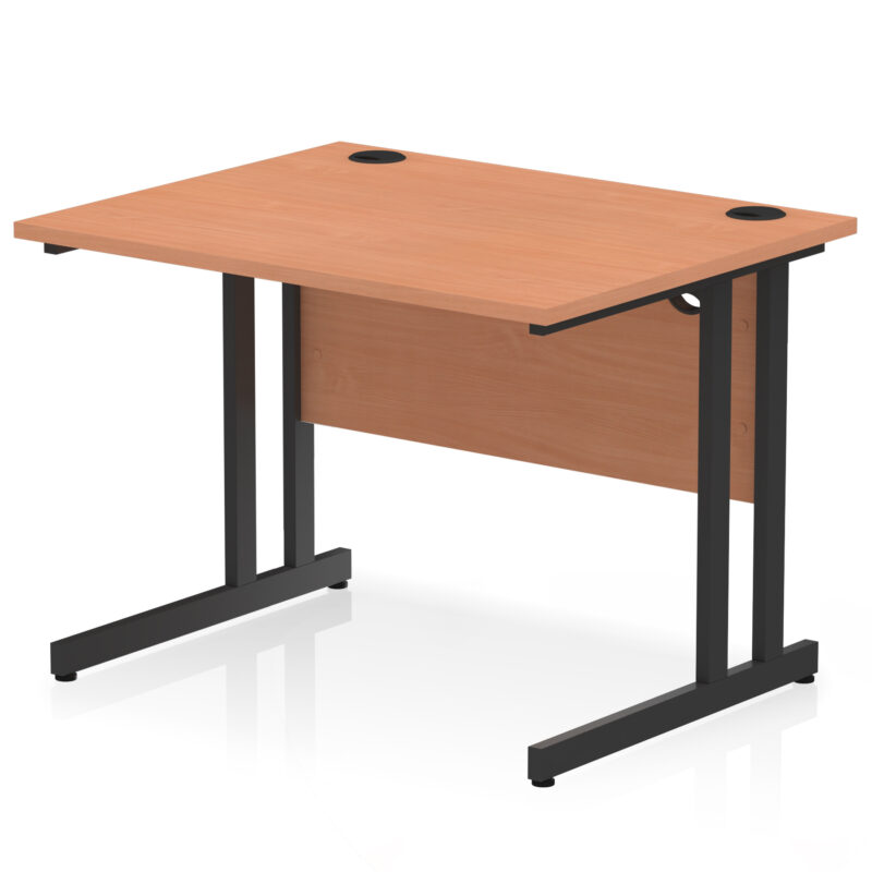 impulse 1000mm straight desk cantilever leg