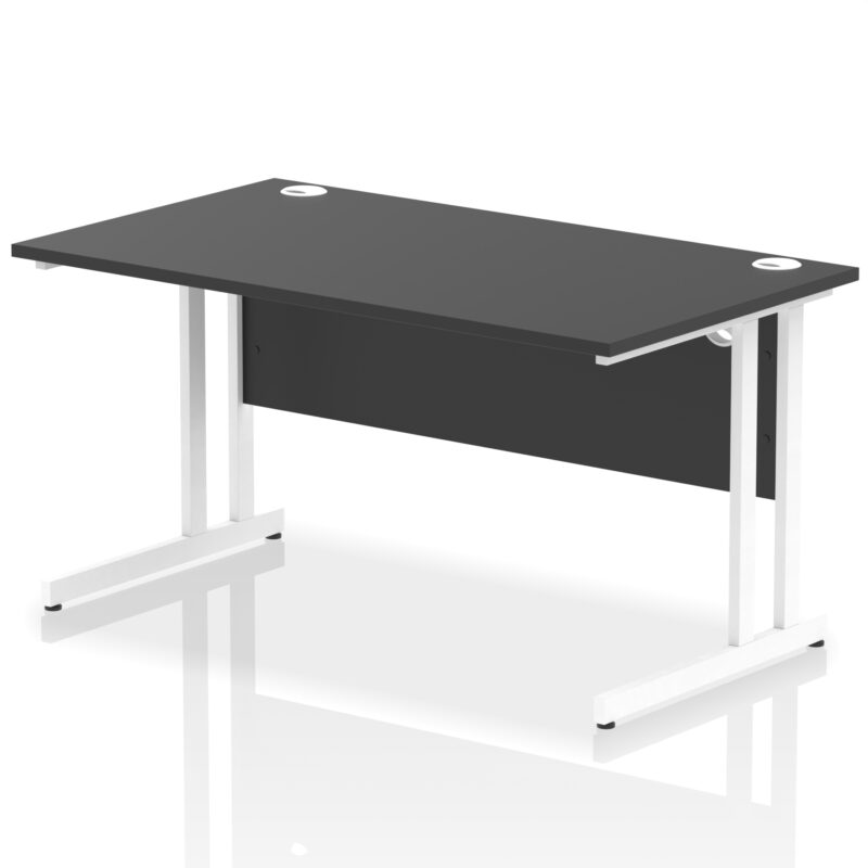 impulse 1400mm straight desk cantilever leg
