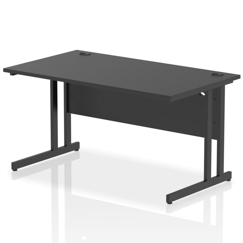impulse 1400mm straight desk cantilever leg