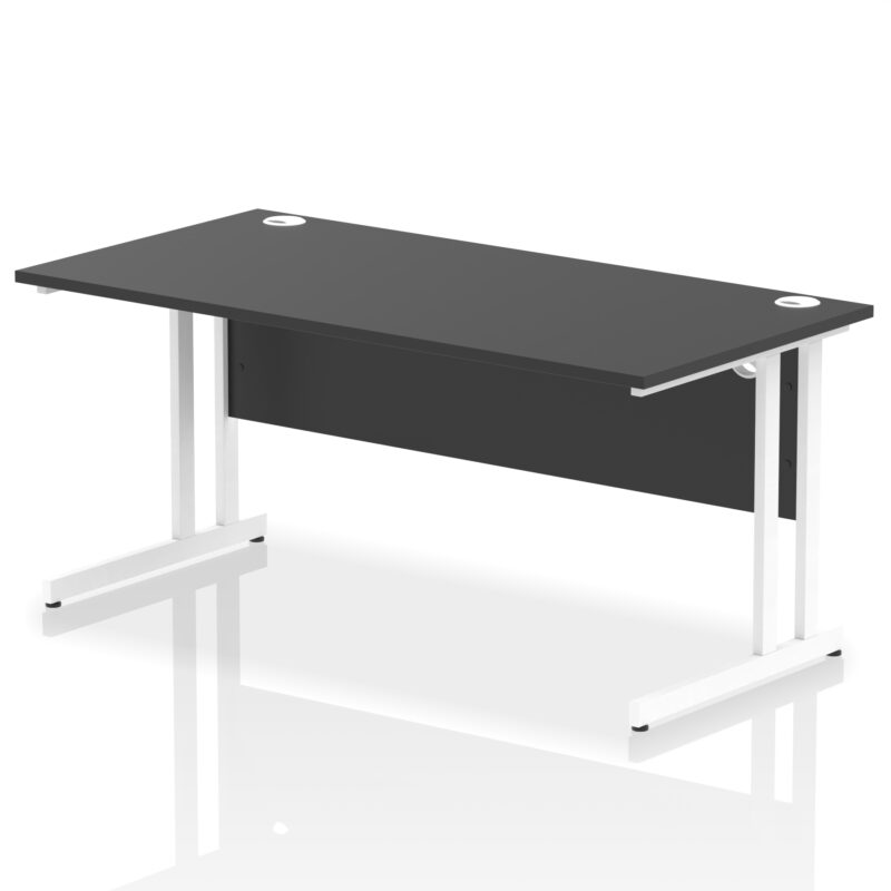 impulse 1600mm straight desk cantilever leg