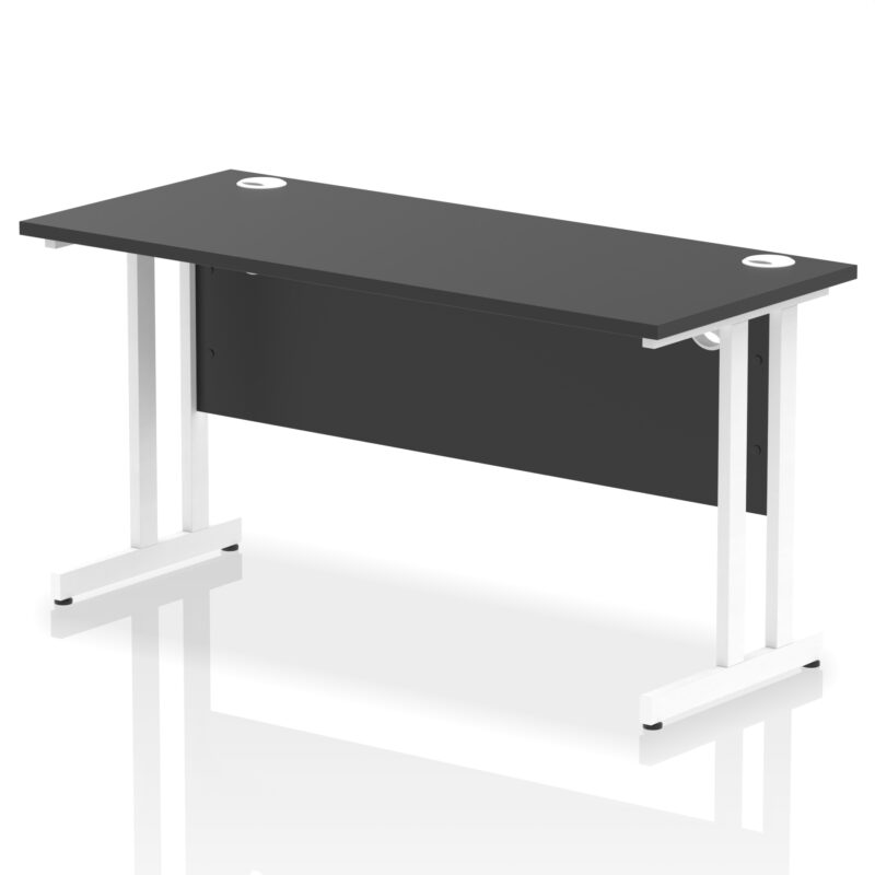 impulse 1400mm slimline desk cantilever leg