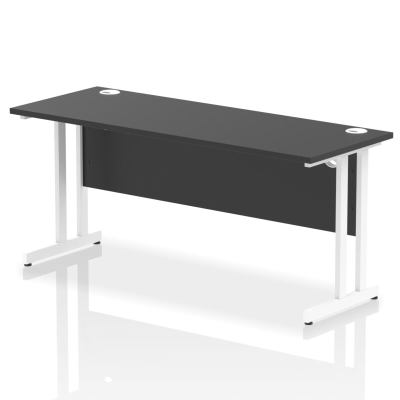 impulse 1600mm slimline desk cantilever leg
