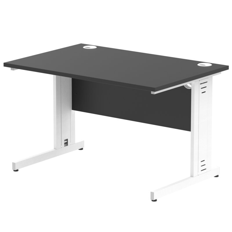 impulse 1200mm straight desk cable managed leg