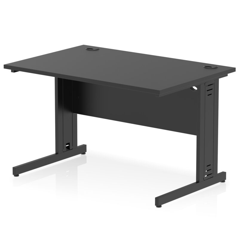 impulse 1200mm straight desk cable managed leg