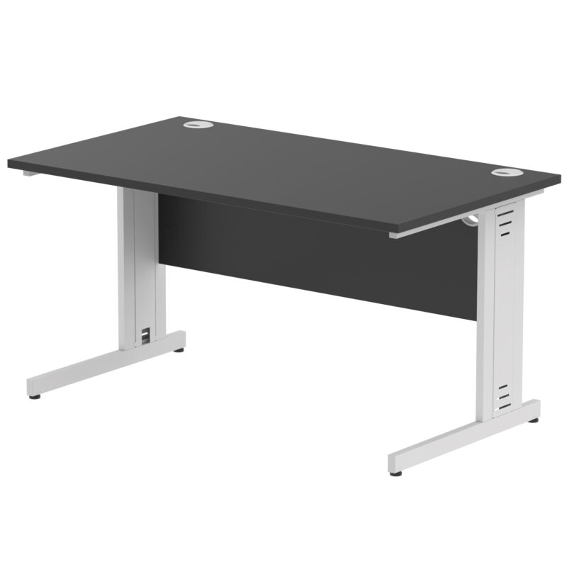 impulse 1400mm straight desk cable managed leg